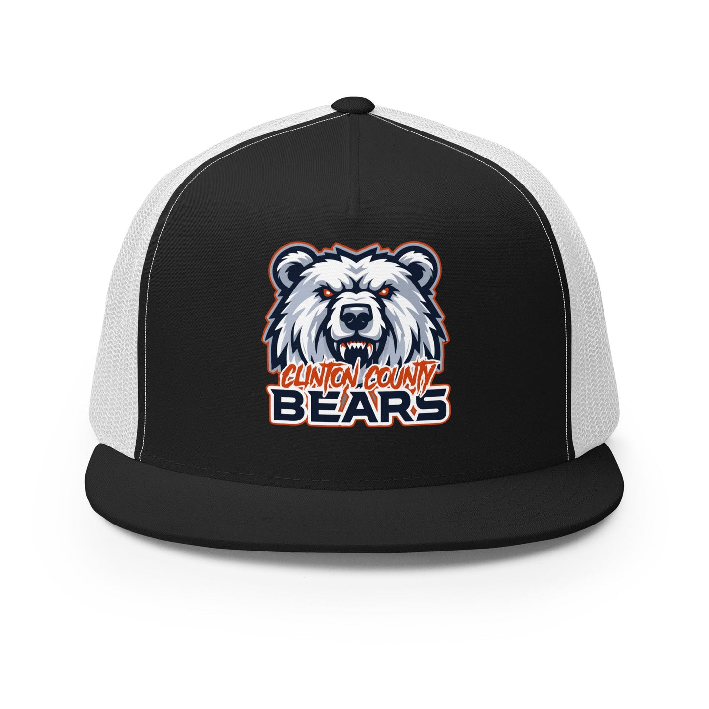 Performance | 5 Panel Trucker Cap | CLINTON COUNTY BEARS | Bears Mascot Logo