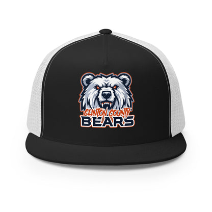 Performance | 5 Panel Trucker Cap | CLINTON COUNTY BEARS | Bears Mascot Logo