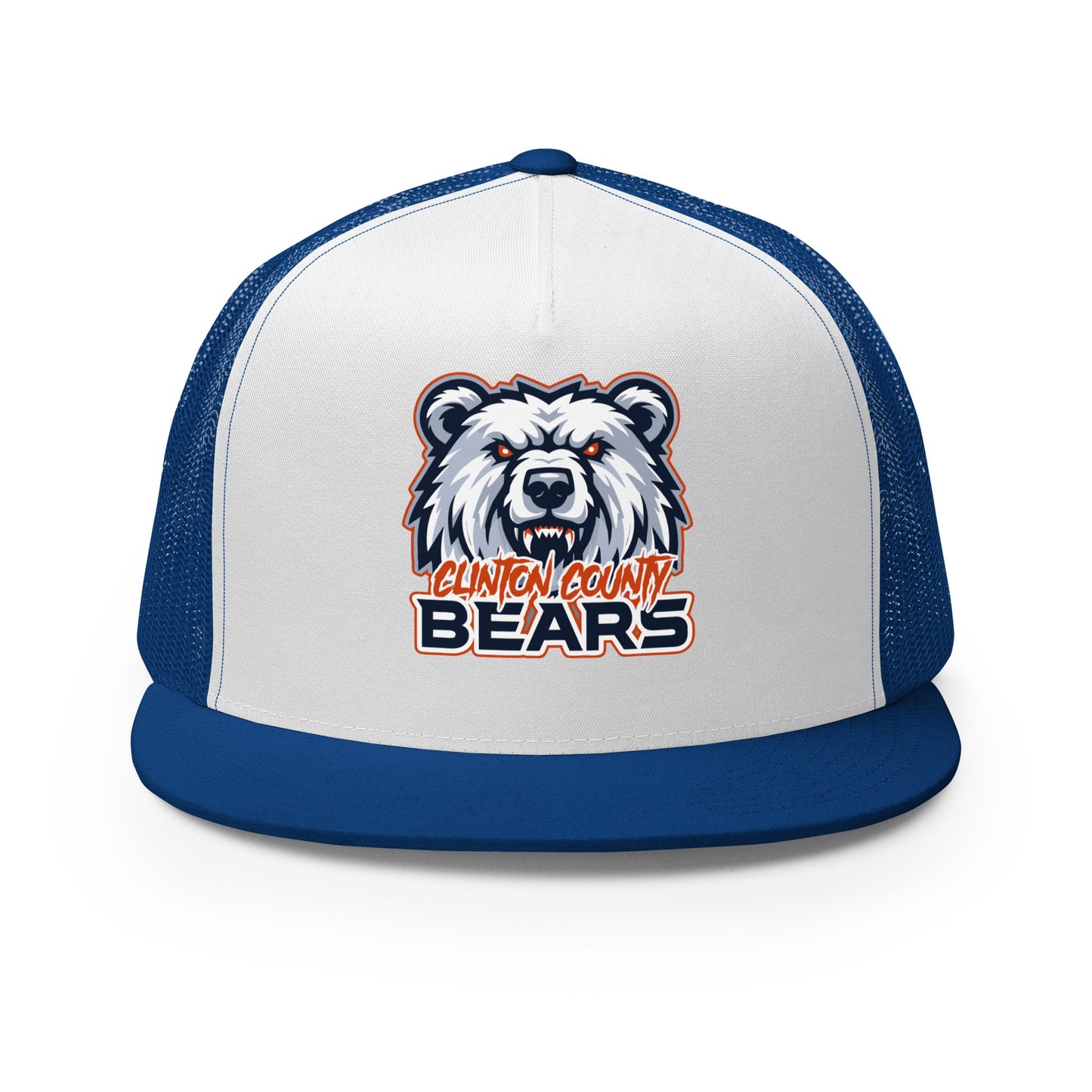 Performance | 5 Panel Trucker Cap | CLINTON COUNTY BEARS | Bears Mascot Logo