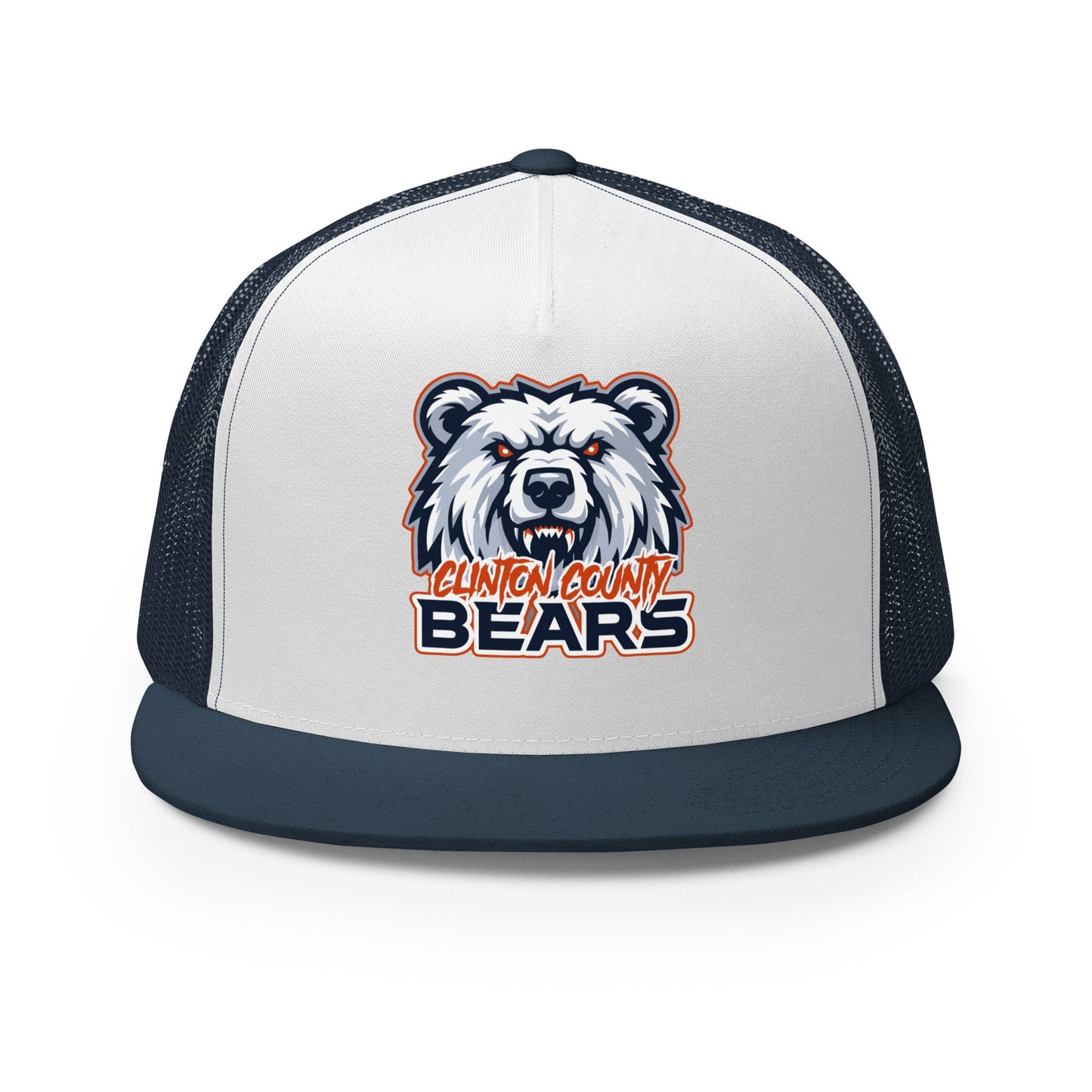 Performance | 5 Panel Trucker Cap | CLINTON COUNTY BEARS | Bears Mascot Logo