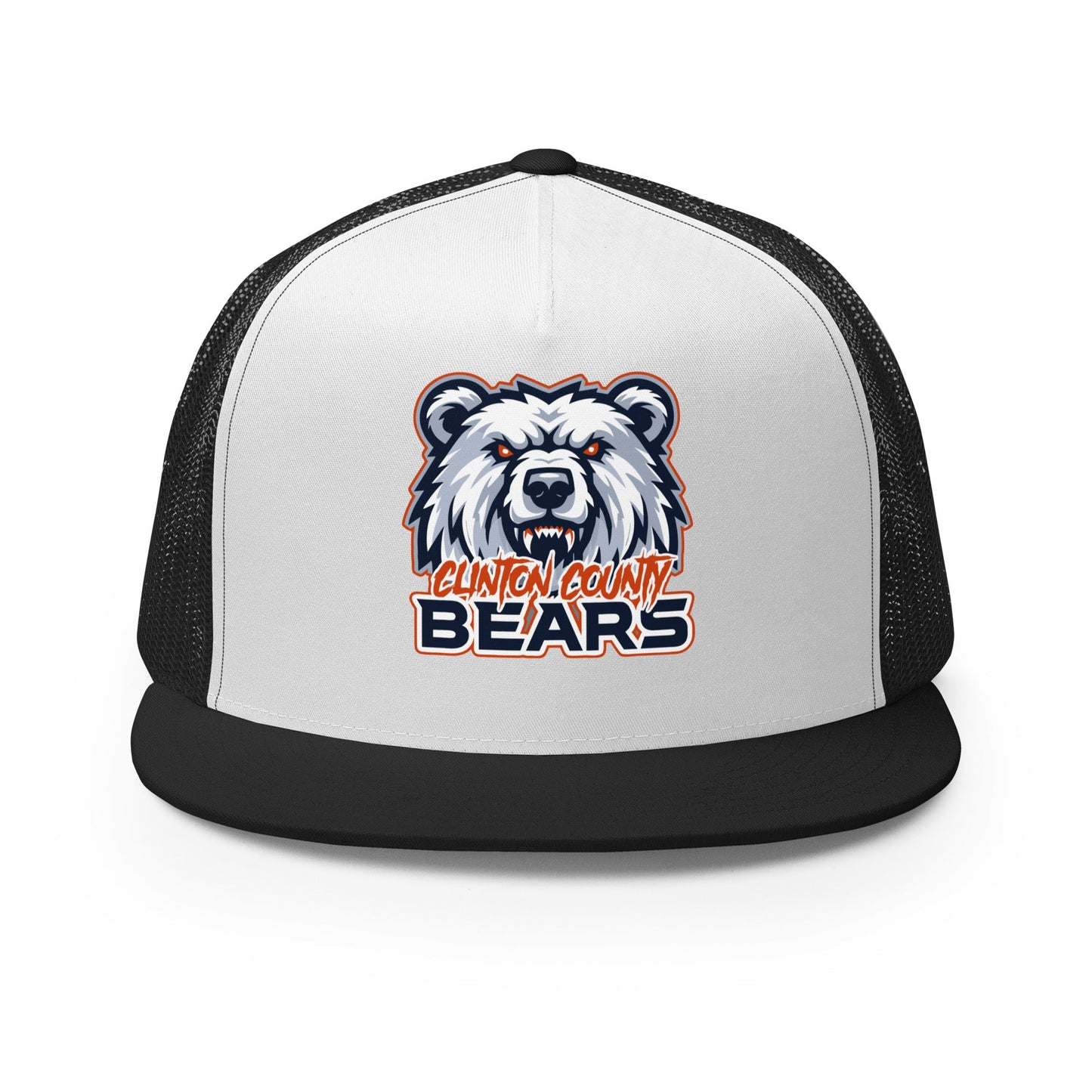 Performance | 5 Panel Trucker Cap | CLINTON COUNTY BEARS | Bears Mascot Logo