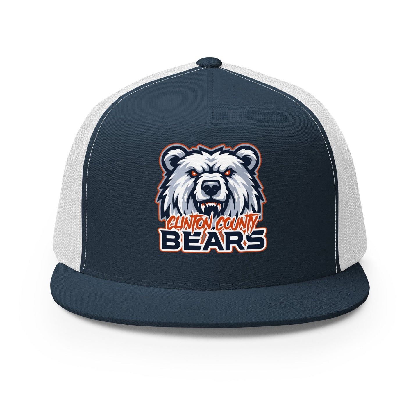 Performance | 5 Panel Trucker Cap | CLINTON COUNTY BEARS | Bears Mascot Logo