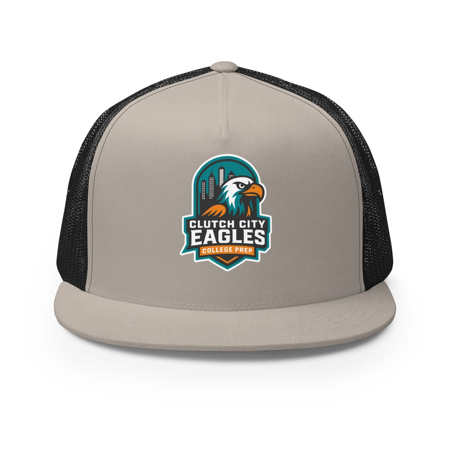 Performance | 5 Panel Trucker Cap | Clutch City College Prep | Shield Logo