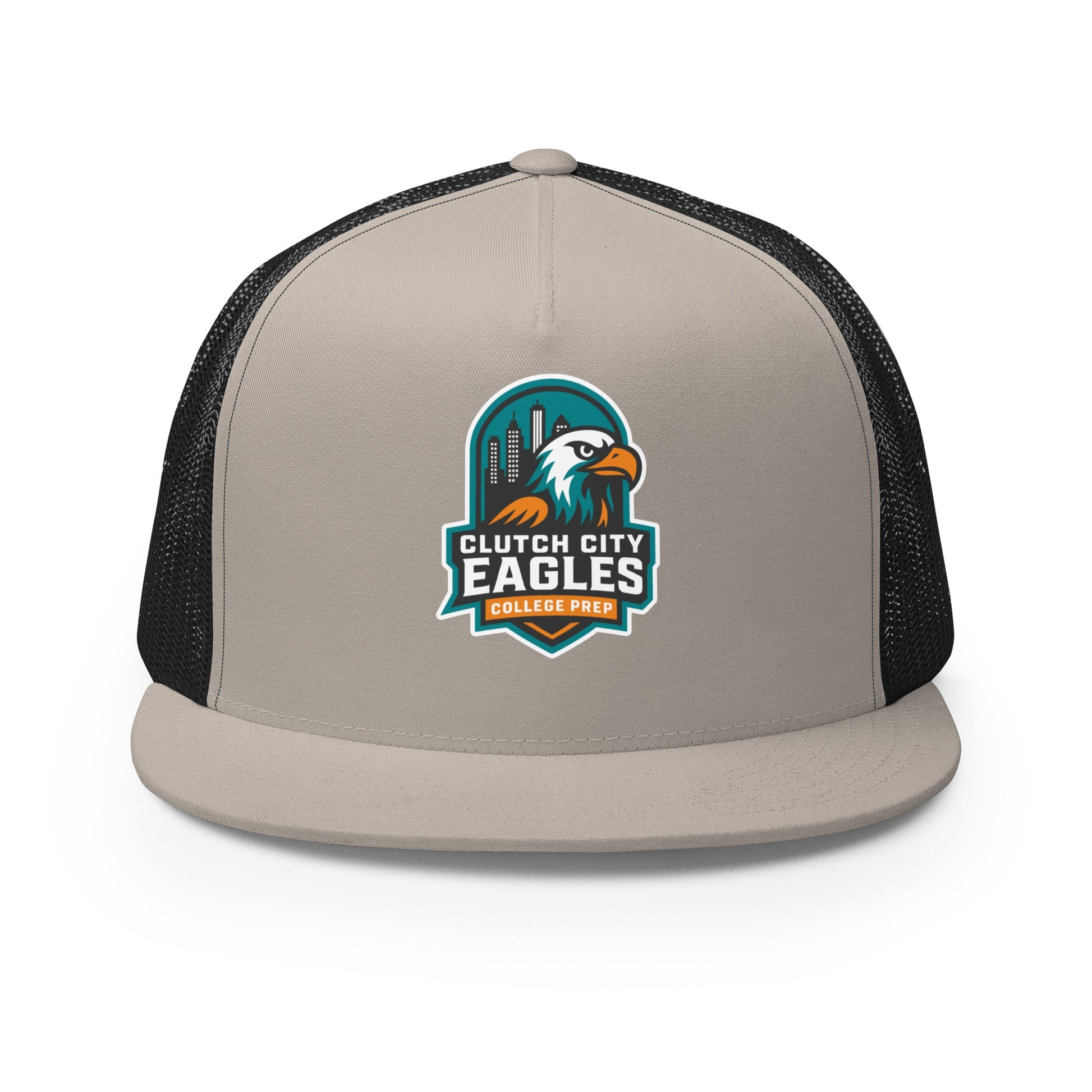 Performance | 5 Panel Trucker Cap | Clutch City College Prep | Shield Logo