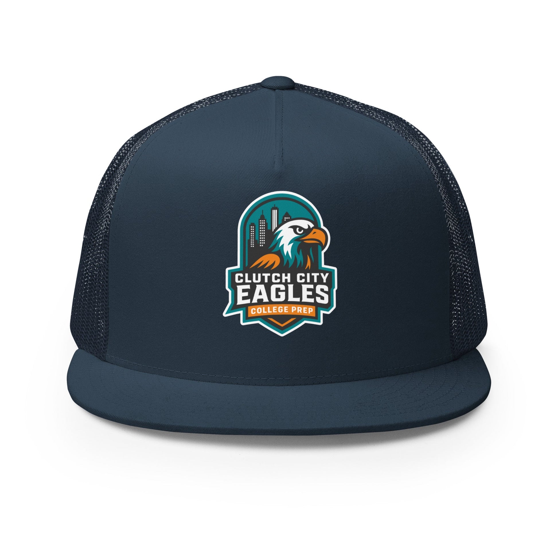 Performance | 5 Panel Trucker Cap | Clutch City College Prep | Shield Logo
