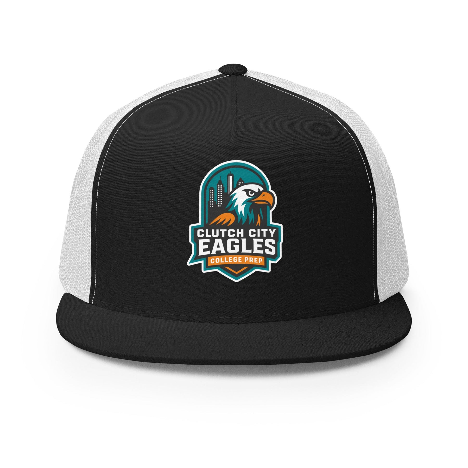 Performance | 5 Panel Trucker Cap | Clutch City College Prep | Shield Logo