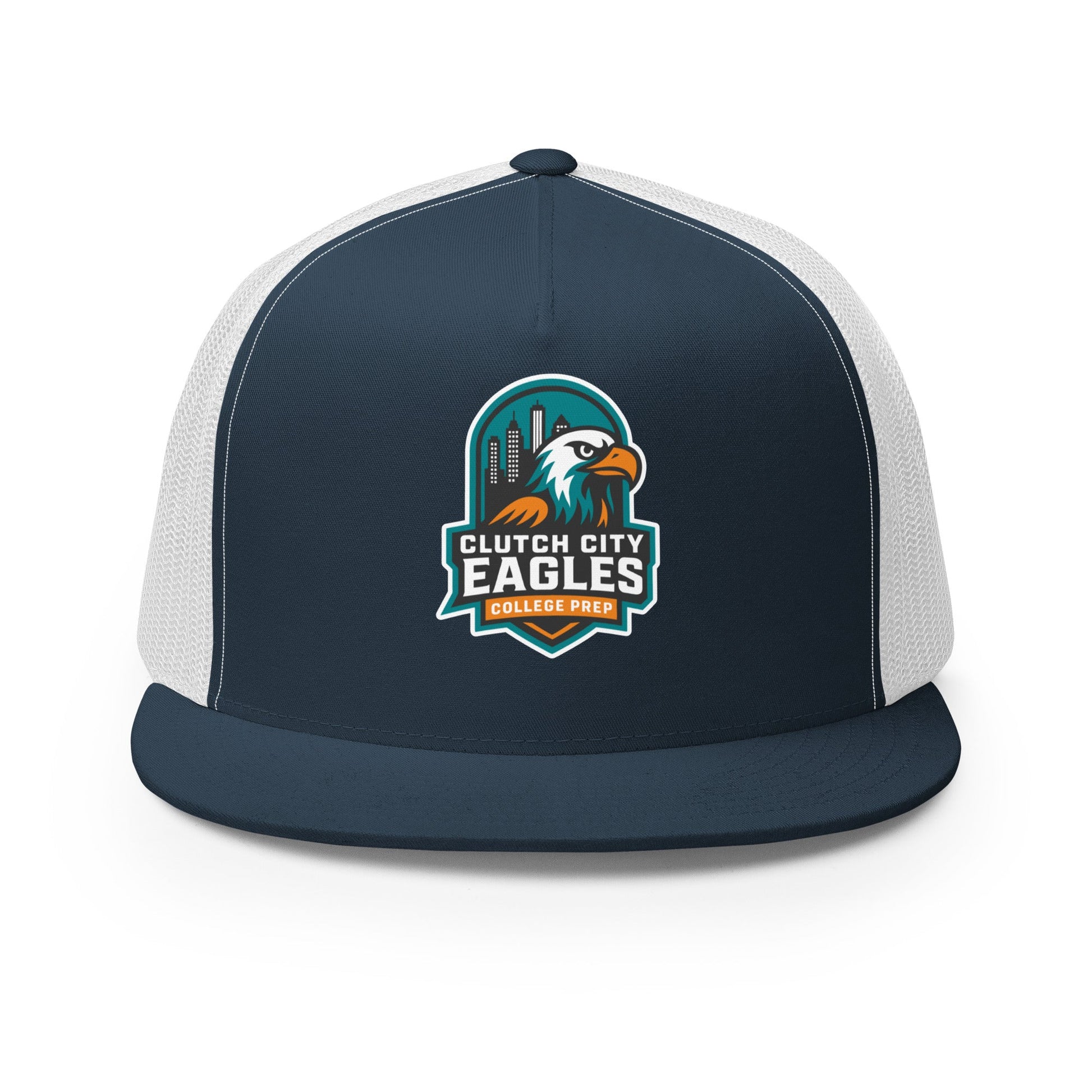 Performance | 5 Panel Trucker Cap | Clutch City College Prep | Shield Logo