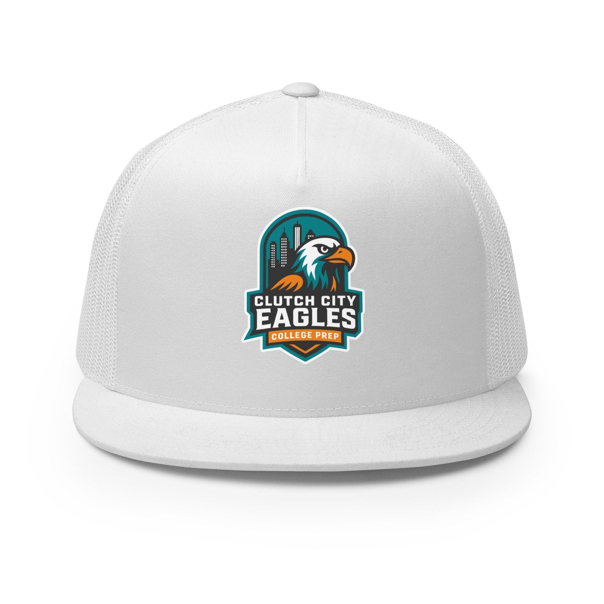 Performance | 5 Panel Trucker Cap | Clutch City College Prep | Shield Logo