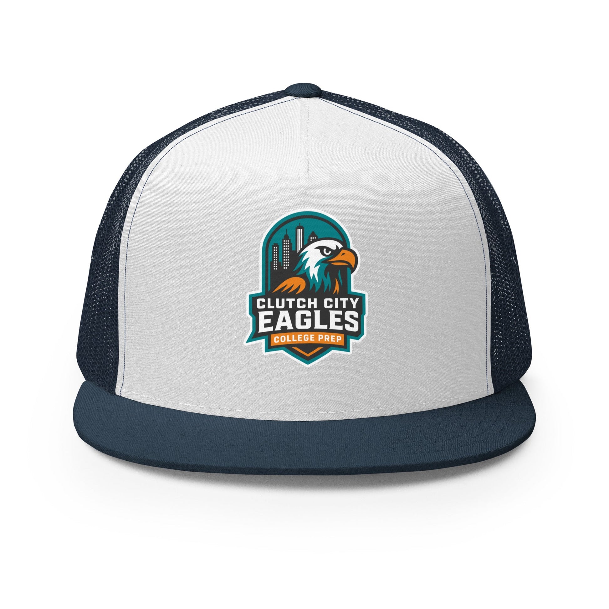 Performance | 5 Panel Trucker Cap | Clutch City College Prep | Shield Logo