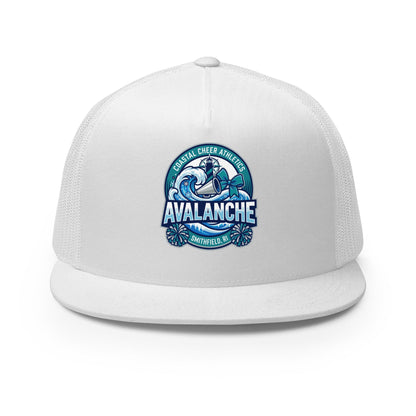 Performance | 5 Panel Trucker Cap | Coastal Cheer Athletics Avalanche