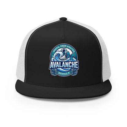 Performance | 5 Panel Trucker Cap | Coastal Cheer Athletics Avalanche