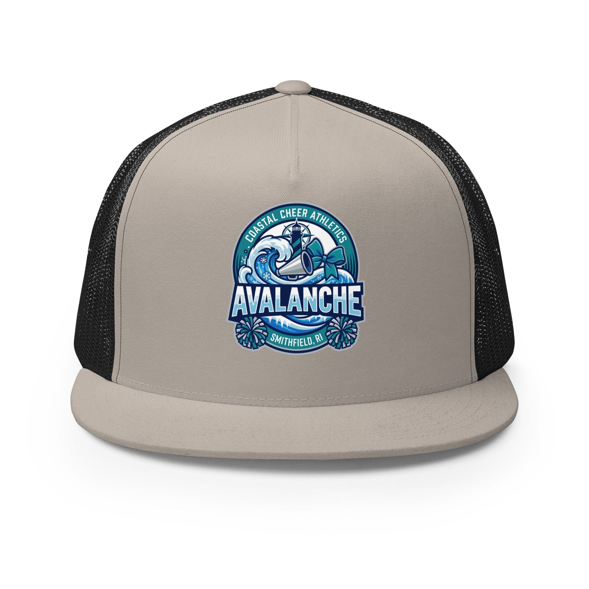 Performance | 5 Panel Trucker Cap | Coastal Cheer Athletics Avalanche
