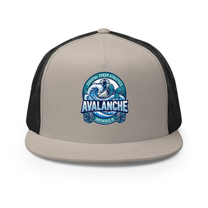 Performance | 5 Panel Trucker Cap | Coastal Cheer Athletics Avalanche