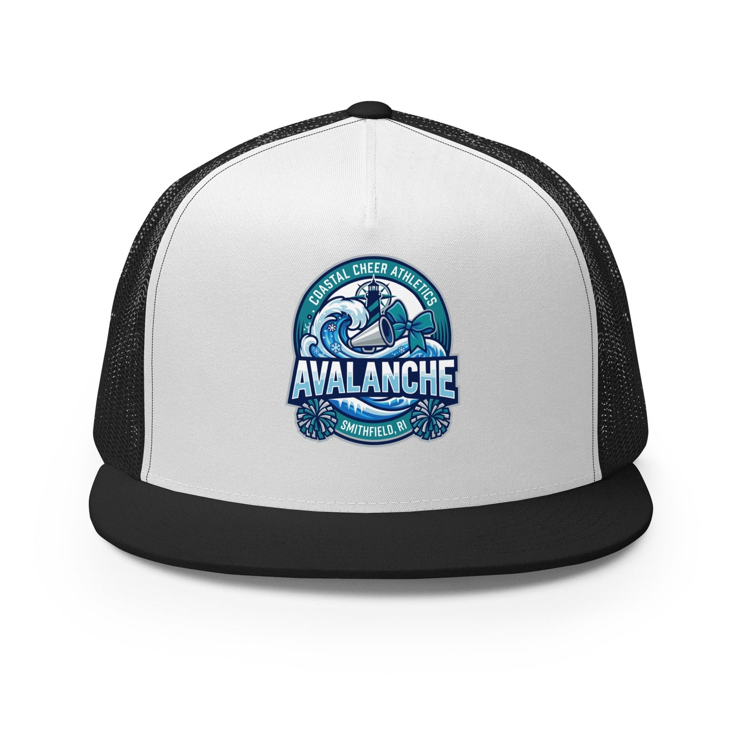 Performance | 5 Panel Trucker Cap | Coastal Cheer Athletics Avalanche