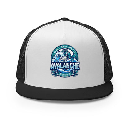 Performance | 5 Panel Trucker Cap | Coastal Cheer Athletics Avalanche