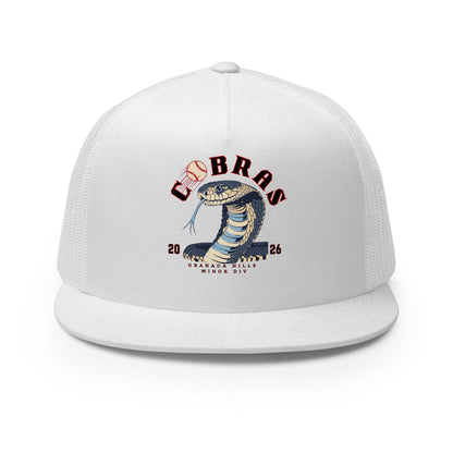 Performance | 5 Panel Trucker Cap | Cobras '26 | Minor Div Logo