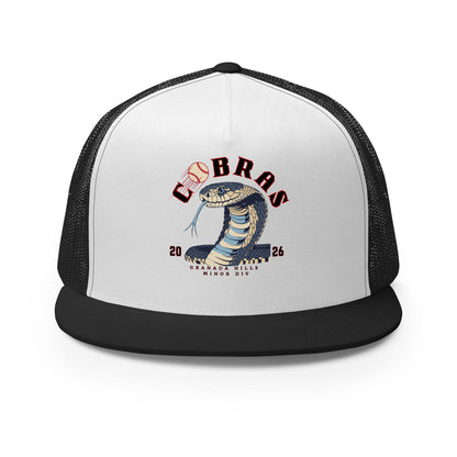 Performance | 5 Panel Trucker Cap | Cobras '26 | Minor Div Logo