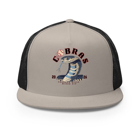 Performance | 5 Panel Trucker Cap | Cobras '26 | Minor Div Logo