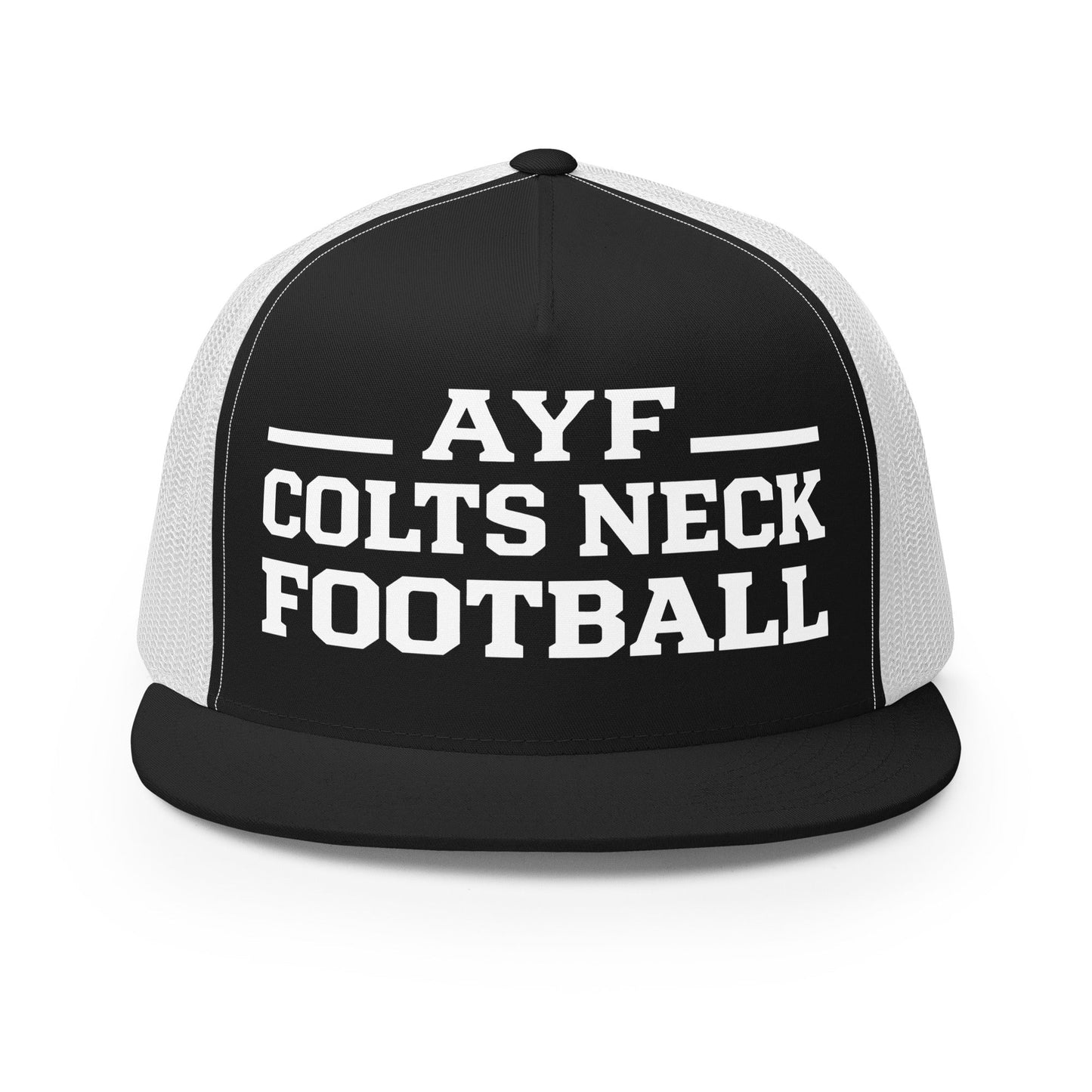 Performance | 5 Panel Trucker Cap | Colts Neck Cougars | Youth Tackle Football (AYF) | Varsity Badge Logo