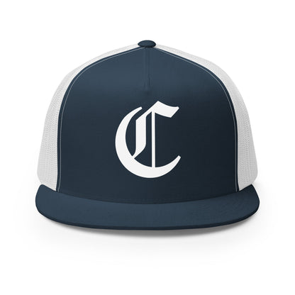 Performance | 5 Panel Trucker Cap | Connetquot Chiefs | Emblem Logo