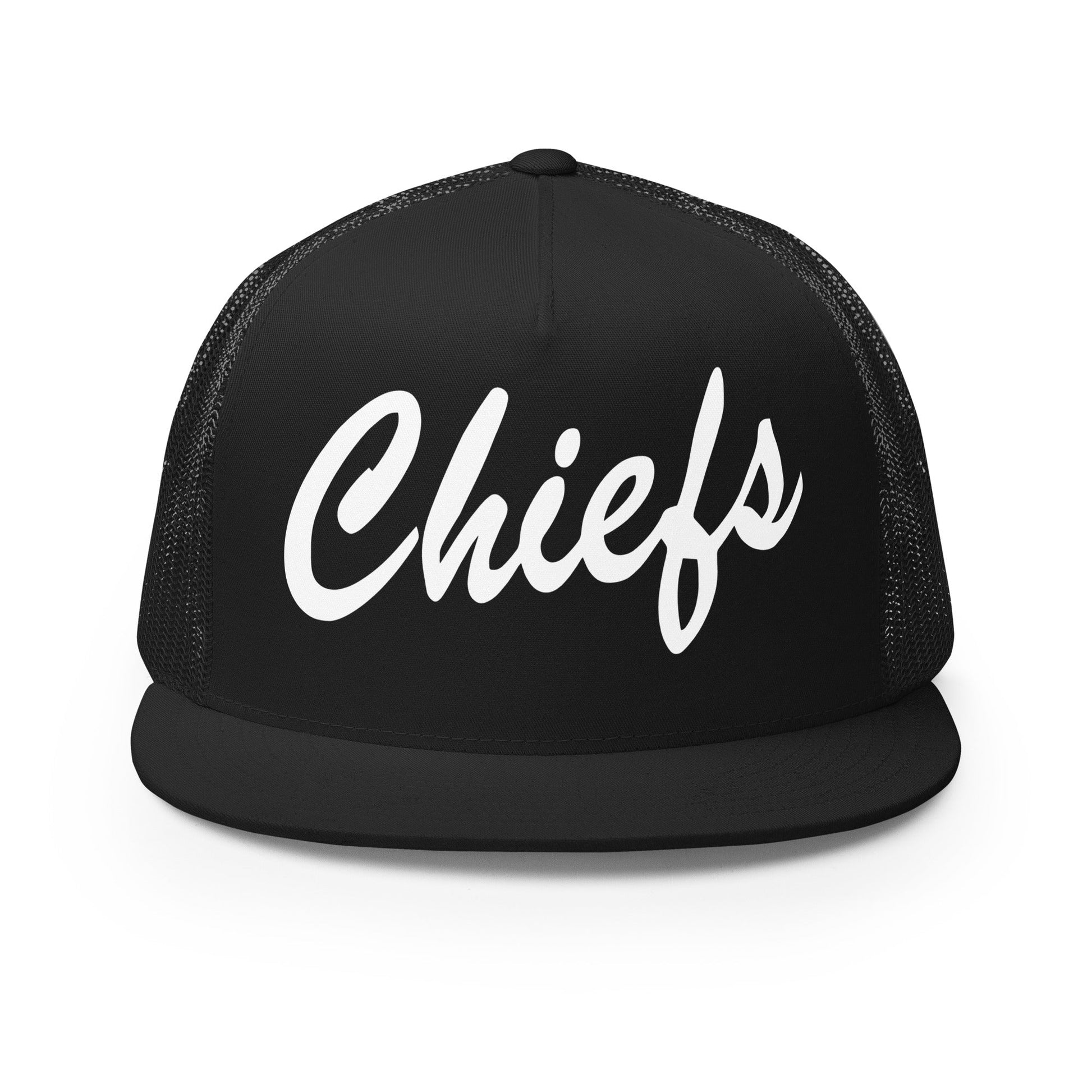 Performance | 5 Panel Trucker Cap | Connetquot Chiefs | Letter Crest Logo