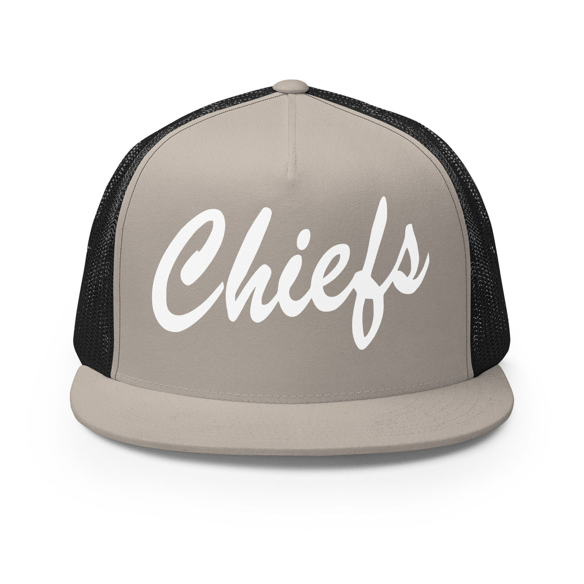 Performance | 5 Panel Trucker Cap | Connetquot Chiefs | Letter Crest Logo