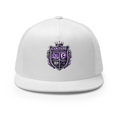 Performance | 5 Panel Trucker Cap | Couture Productions | Couture Shield Logo