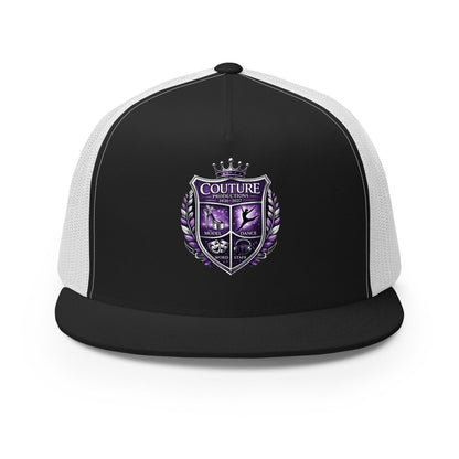 Performance | 5 Panel Trucker Cap | Couture Productions | Couture Shield Logo