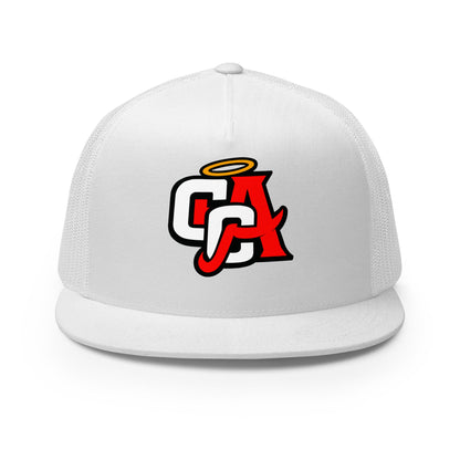 Performance | 5 Panel Trucker Cap | Cross City Angels | Angelic Fury Logo