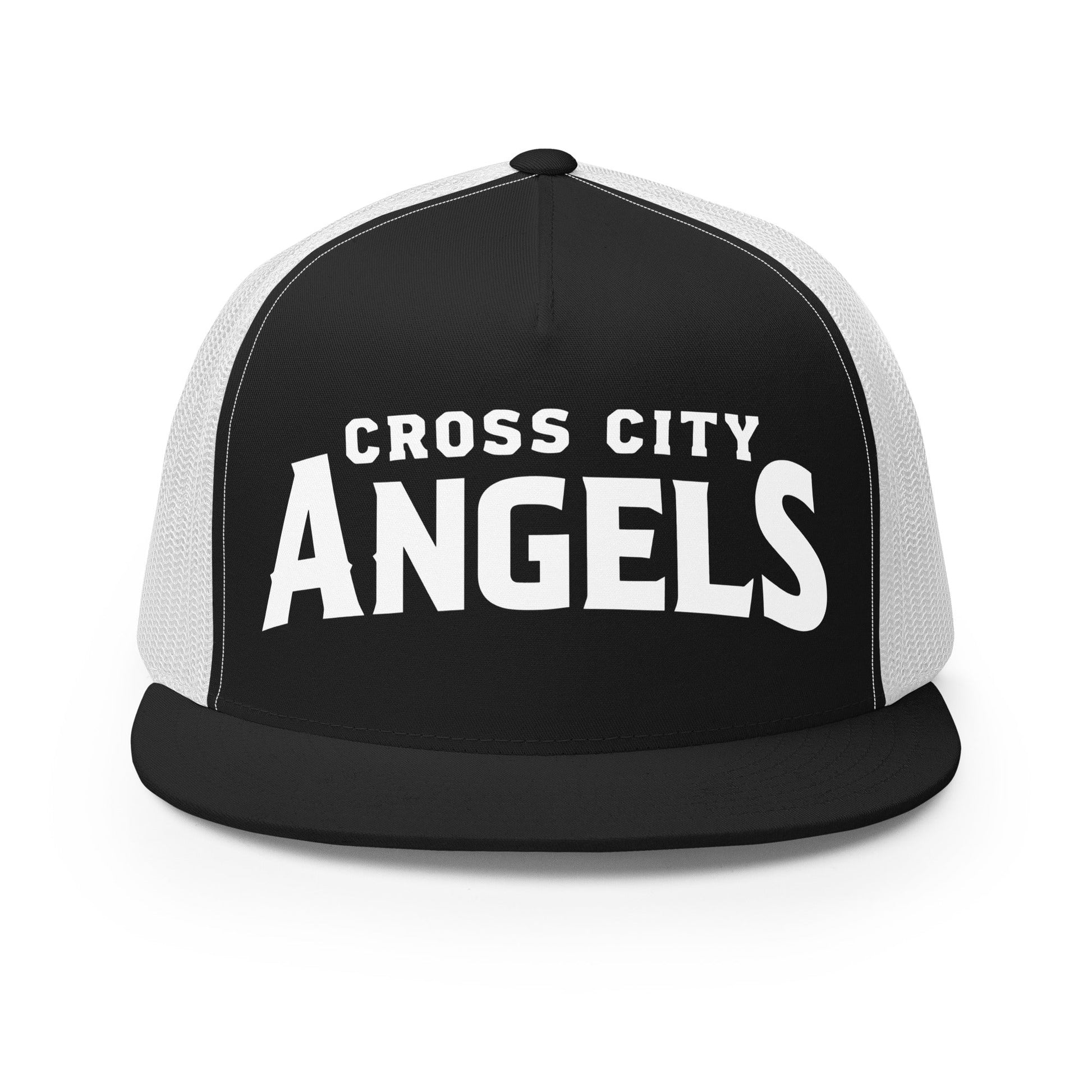 Performance | 5 Panel Trucker Cap | Cross City Angels | Emblem Logo