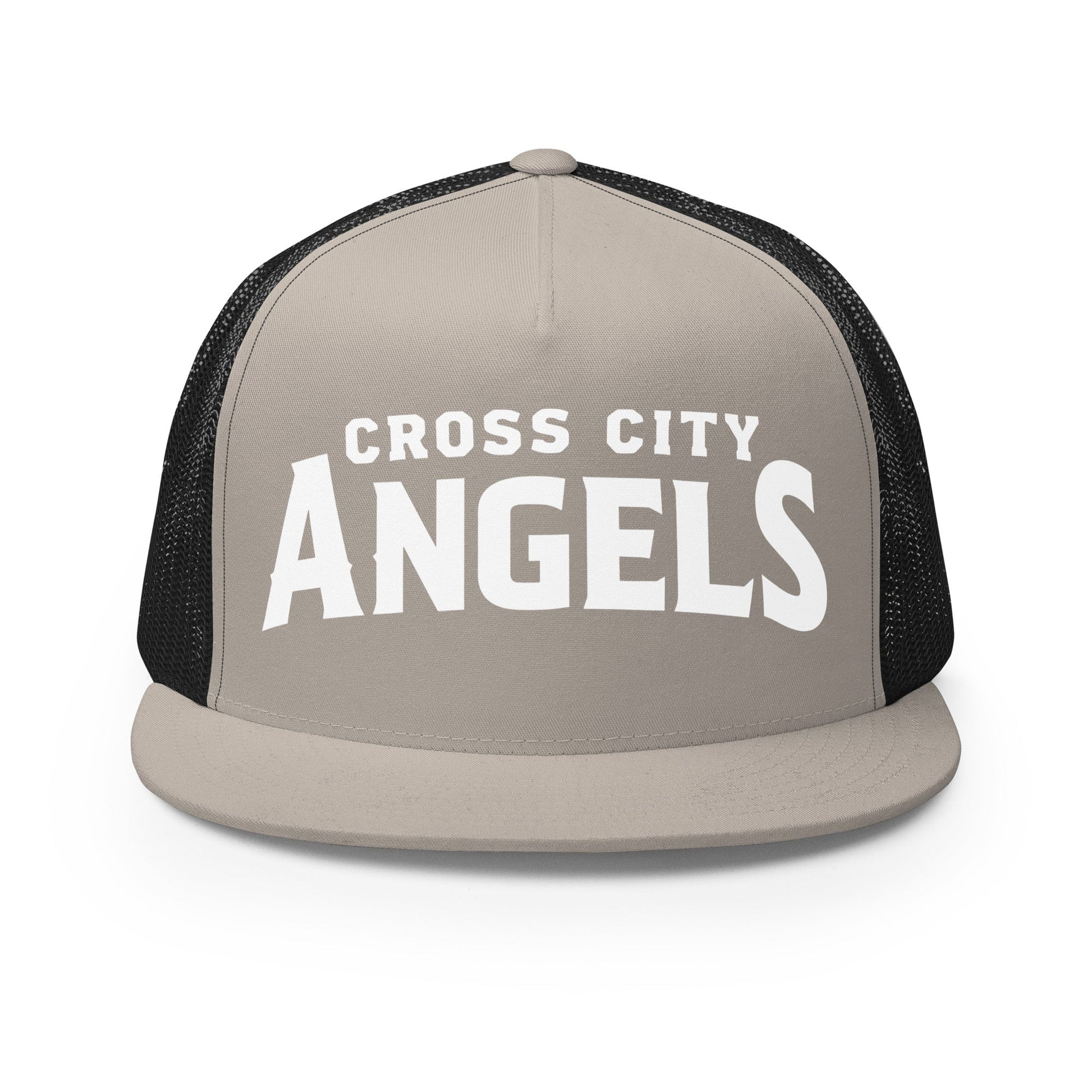 Performance | 5 Panel Trucker Cap | Cross City Angels | Emblem Logo
