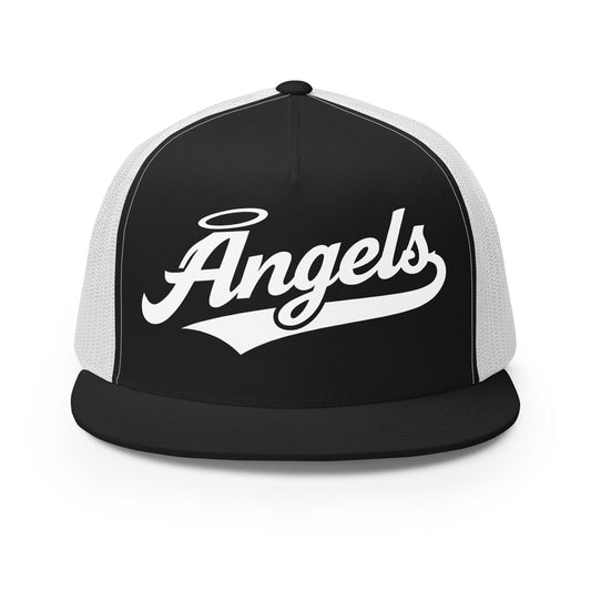 Performance | 5 Panel Trucker Cap | Cross City Angels | Halo Crest Logo