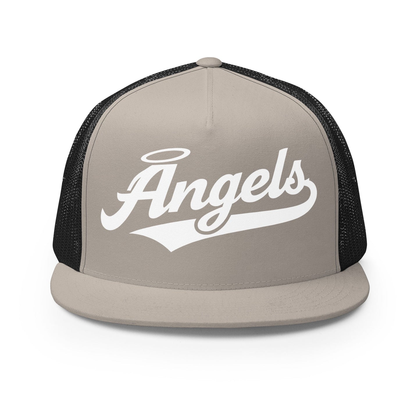 Performance | 5 Panel Trucker Cap | Cross City Angels | Halo Crest Logo