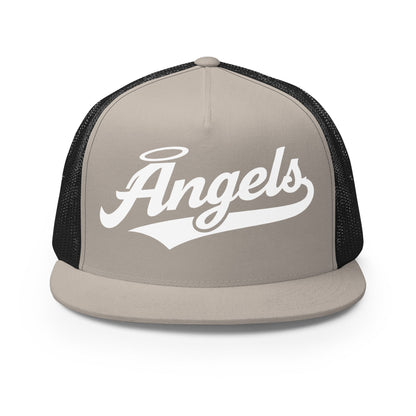 Performance | 5 Panel Trucker Cap | Cross City Angels | Halo Crest Logo