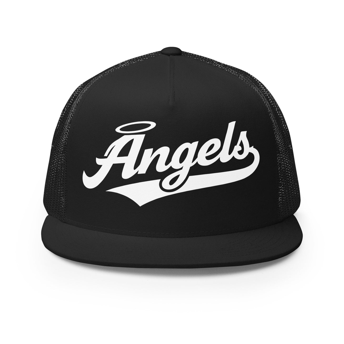Performance | 5 Panel Trucker Cap | Cross City Angels | Halo Crest Logo