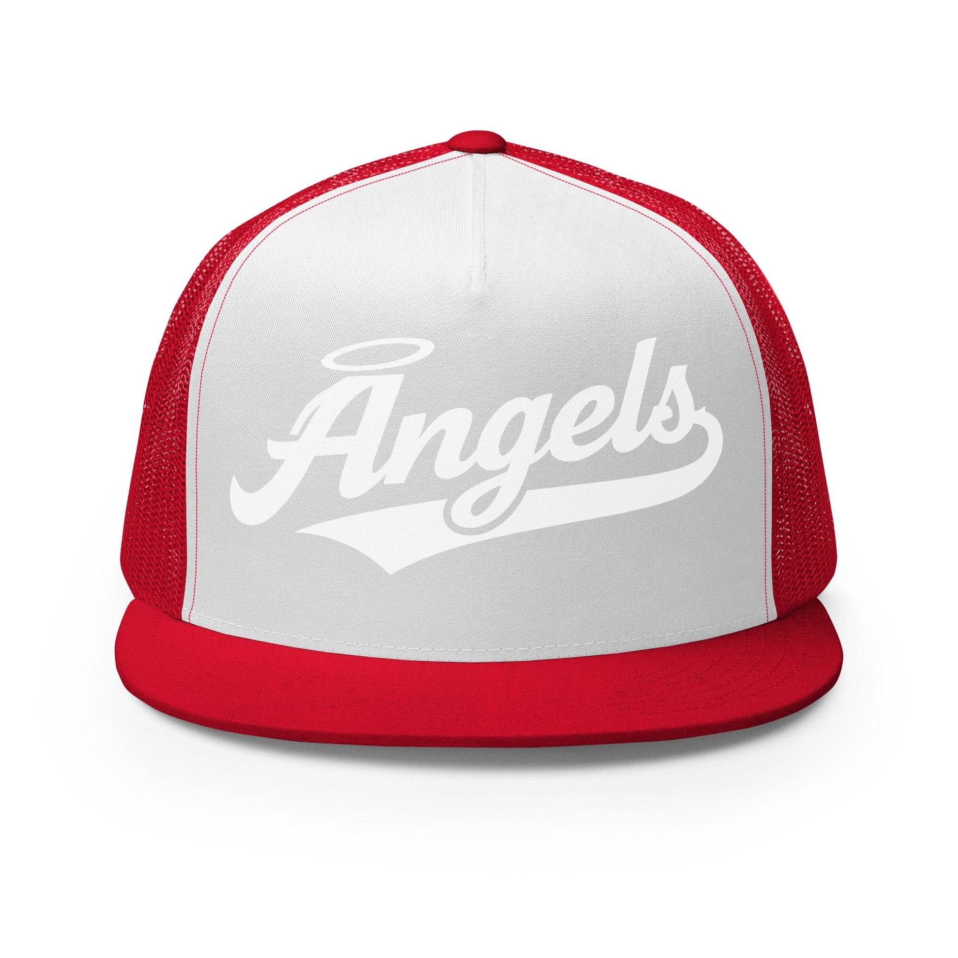 Performance | 5 Panel Trucker Cap | Cross City Angels | Halo Crest Logo