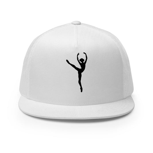 Performance | 5 Panel Trucker Cap | Dancin' Time Studios | Lyric Dancer Logo