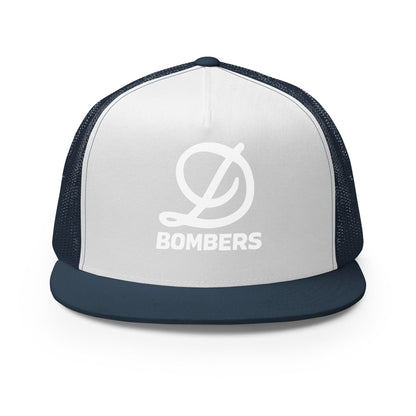Performance | 5 Panel Trucker Cap | Diamond Bombers | Bomber Varsity - White Logo