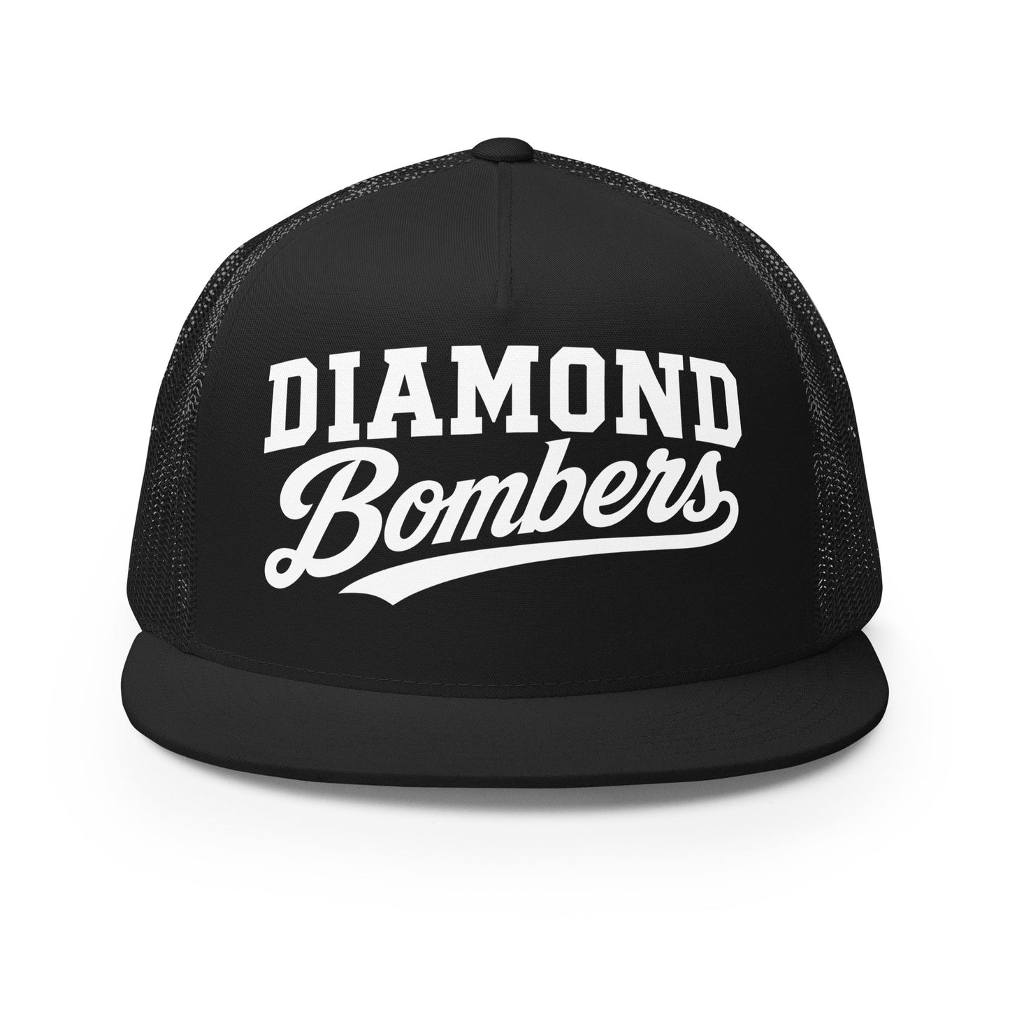 Performance | 5 Panel Trucker Cap | Diamond Bombers | Emblem Logo