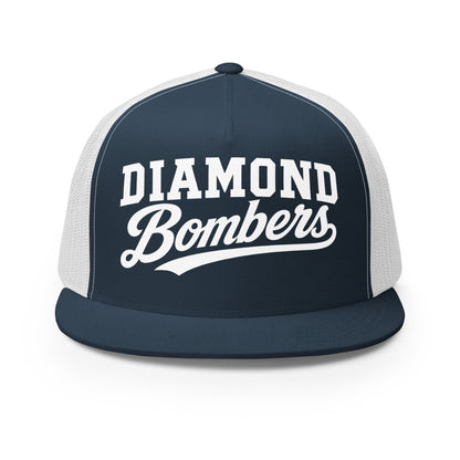 Performance | 5 Panel Trucker Cap | Diamond Bombers | Emblem Logo