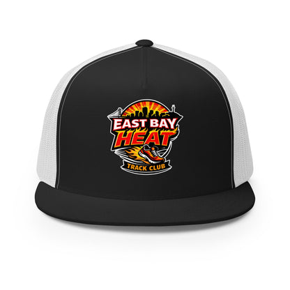Performance | 5 Panel Trucker Cap | East Bay Heat Track Club | Alt Logo