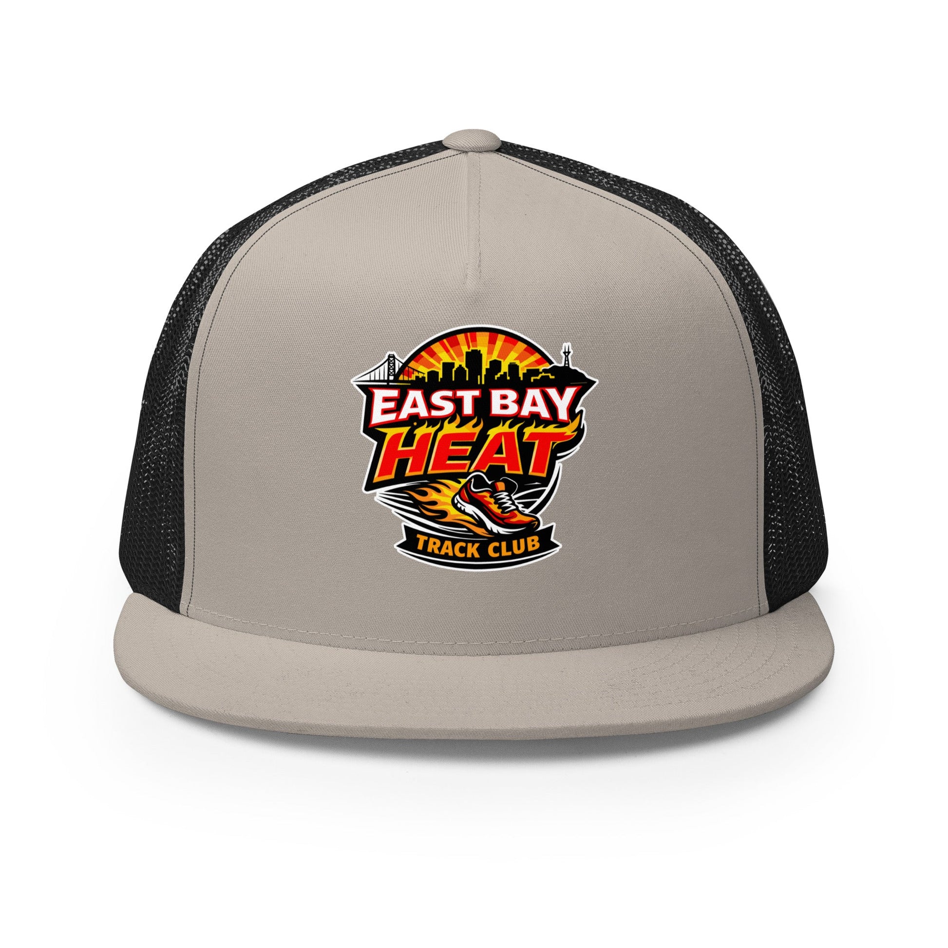 Performance | 5 Panel Trucker Cap | East Bay Heat Track Club | Alt Logo