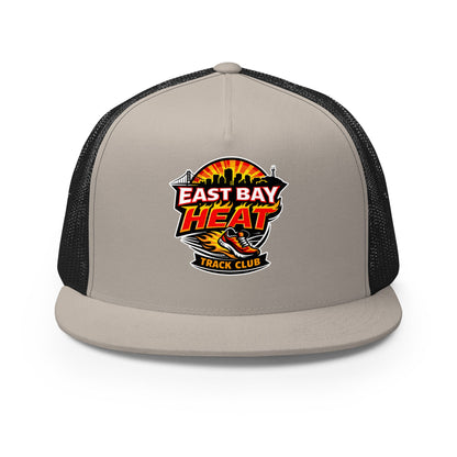 Performance | 5 Panel Trucker Cap | East Bay Heat Track Club | Alt Logo