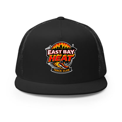 Performance | 5 Panel Trucker Cap | East Bay Heat Track Club | Alt Logo