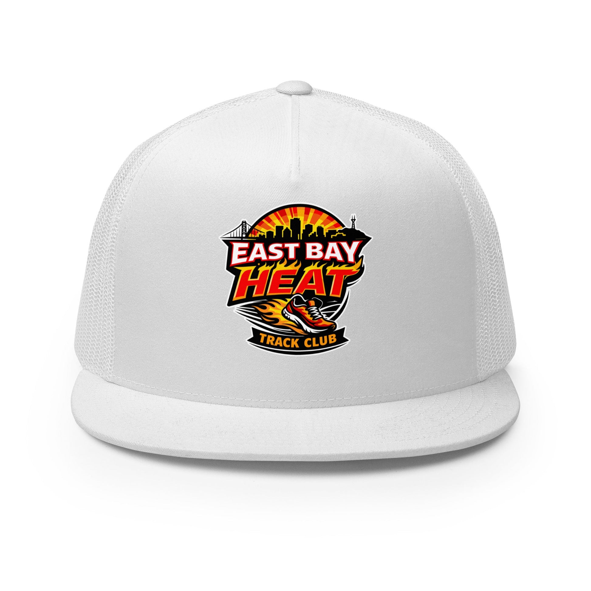 Performance | 5 Panel Trucker Cap | East Bay Heat Track Club | Alt Logo