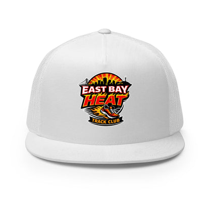 Performance | 5 Panel Trucker Cap | East Bay Heat Track Club | Alt Logo