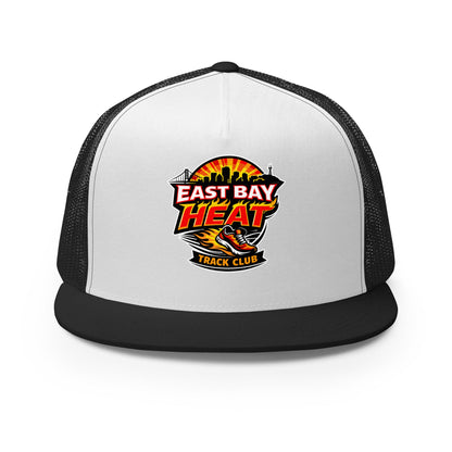 Performance | 5 Panel Trucker Cap | East Bay Heat Track Club | Alt Logo