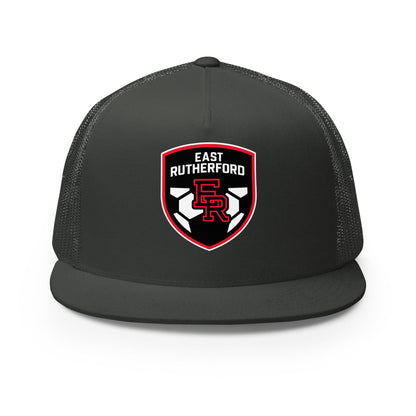 Performance | 5 Panel Trucker Cap | East Rutherford Middle School | Shield Logo