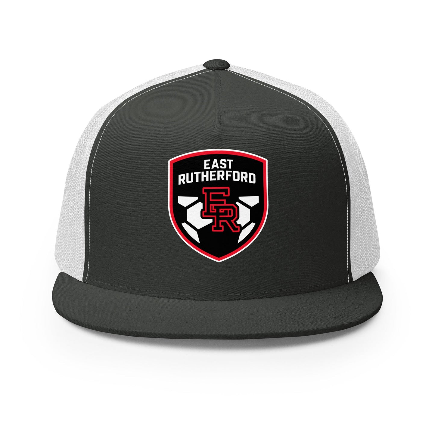 Performance | 5 Panel Trucker Cap | East Rutherford Middle School | Shield Logo