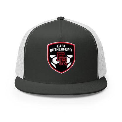 Performance | 5 Panel Trucker Cap | East Rutherford Middle School | Shield Logo